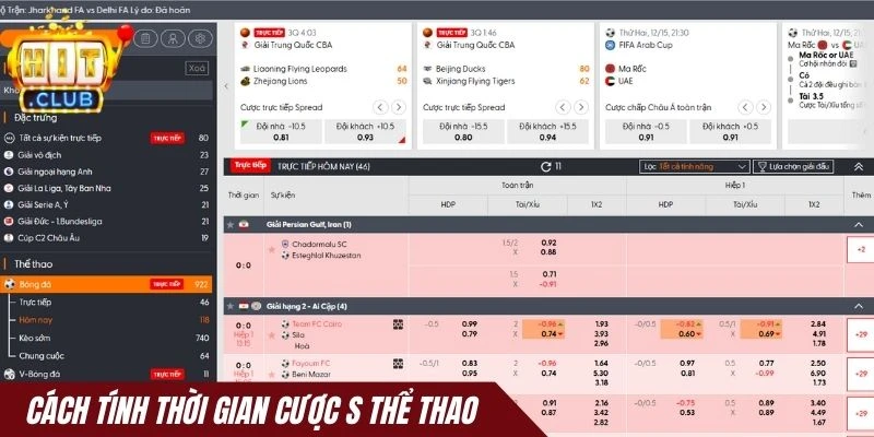 Cách tính thời gian cược S thể thao