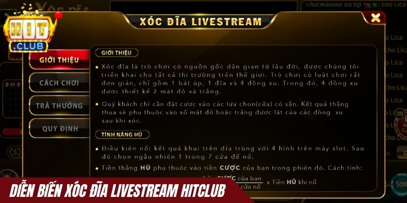 Diễn biến Xóc đĩa livestream Hitclub