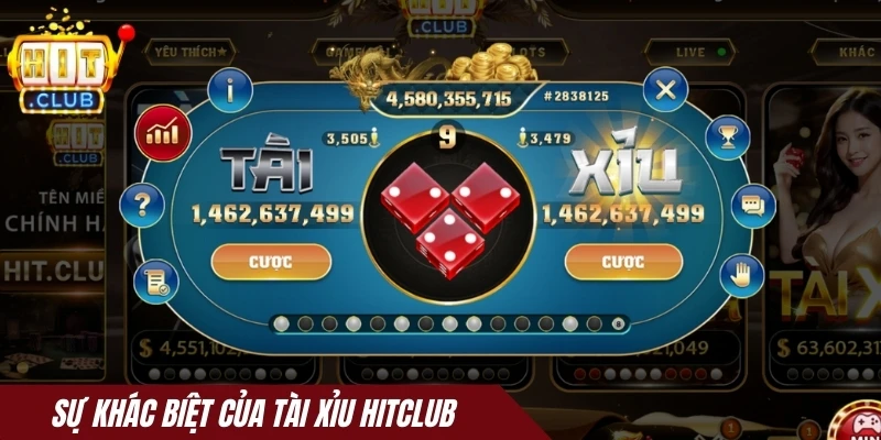 Sự khác biệt của tài xỉu Hitclub