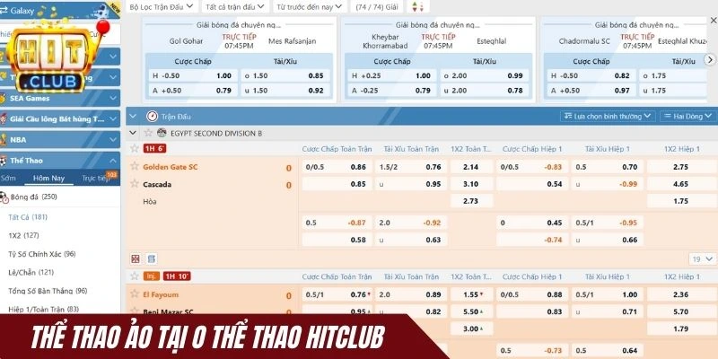 Thể thao ảo tại O thể thao Hitclub